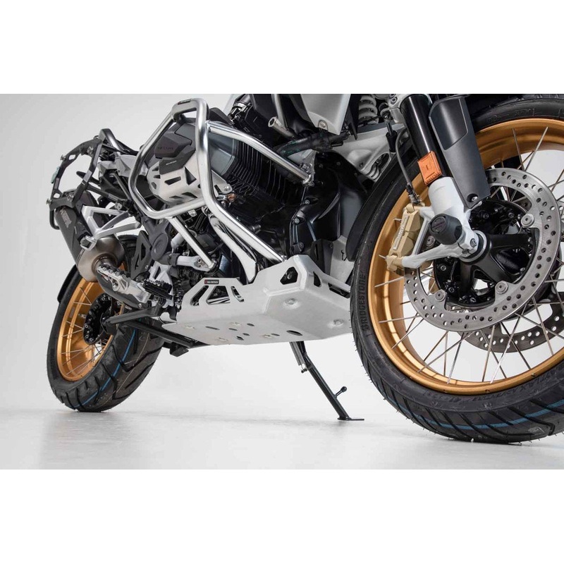 SW-MOTECH Skid Plate Engine Guard R1250GS/GSA 2019-2024 Black Aluminum