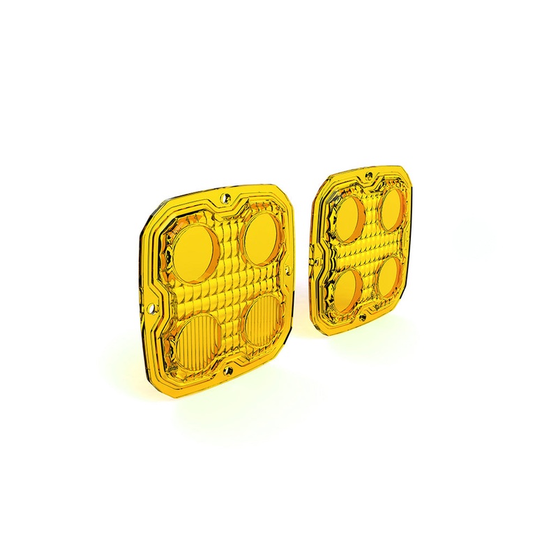 TriOptic Lens Kit for D4 LED Lights – Amber or Selective Yellow Yellow