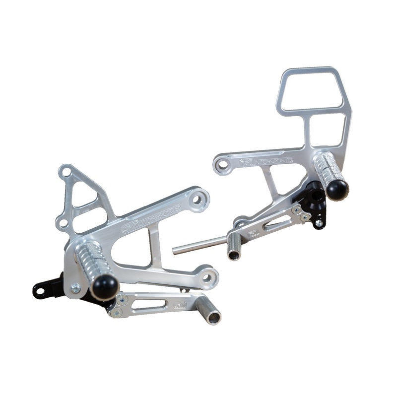 05-0145B 2005-06 Kawasaki ZX6/636 Complete Rearset – STD/GP Shift No Folding Toe Pieces