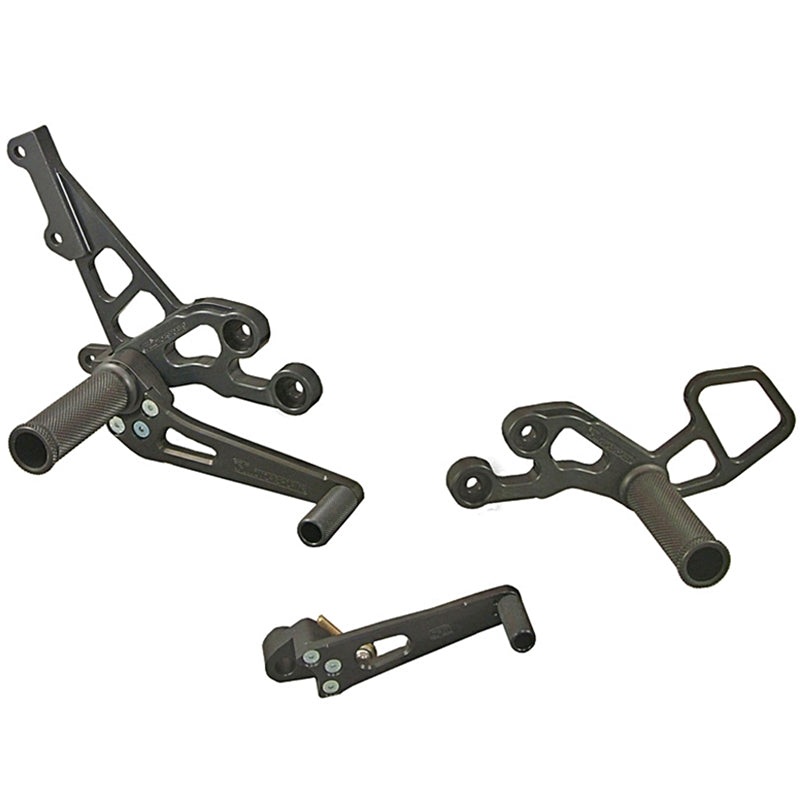 05-0247B 2006-10 Suzuki GSX-R600/750 Complete Rearset No Folding Toe Pieces