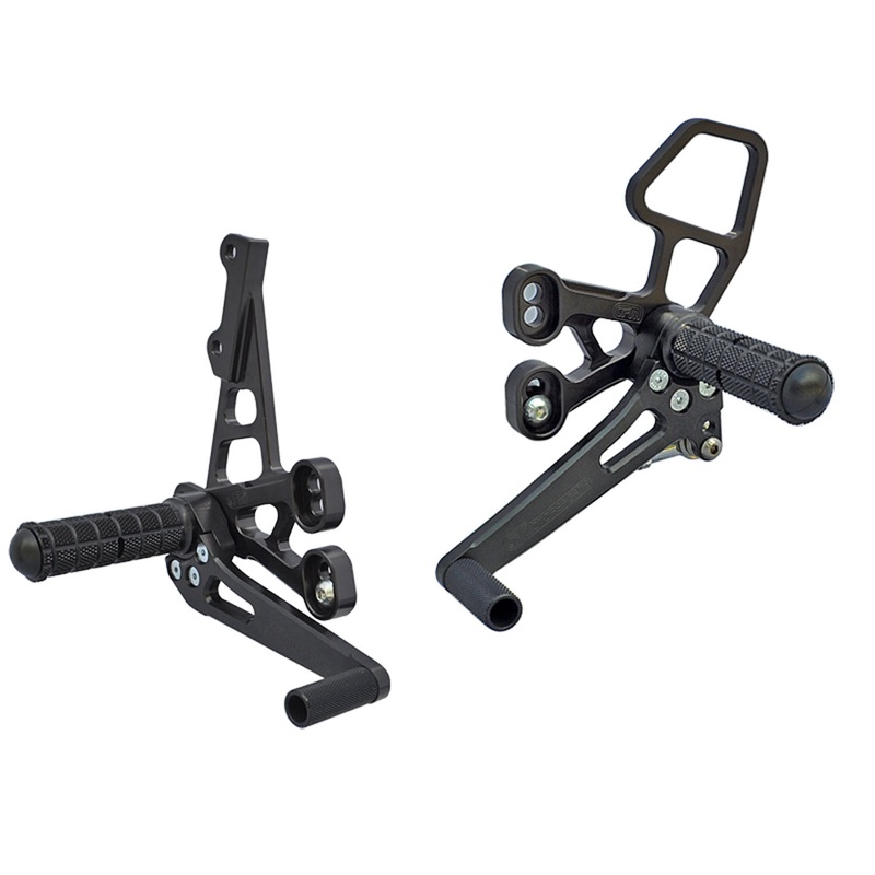 05-0249B 2007-08 Suzuki GSX-R1000 Complete Rearset No Folding Toe Pieces