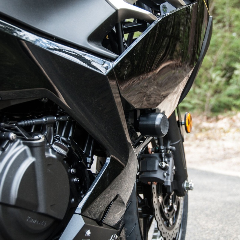 50-0144S 2018-23 Kawasaki Ninja400, 2019-23 Z400, Ninja500 Frame Slider Kit – Street (No Cut) Street Kit (No Cut)