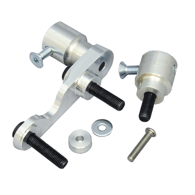 50-0167 2008-10 Kawasaki ZX10 Frame Slider Kit (pucks sold separately)