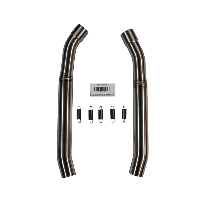 76-0119 2012-19 Kawasaki ZX14 Slipon Adapter Dual (14225 and 14225L)