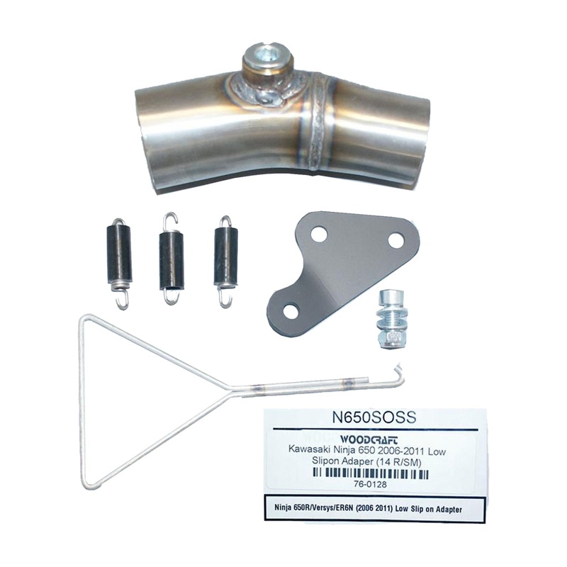 76-0128 2006-11 Kawasaki Ninja 650 Low Slipon Adaper (14 R/SM)