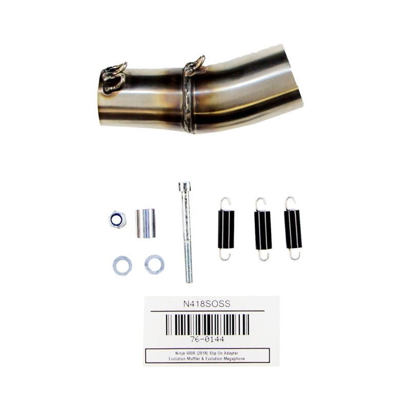76-0144 KawasakiNinja400 Megaphone Slipon Adapter Elbow (122)