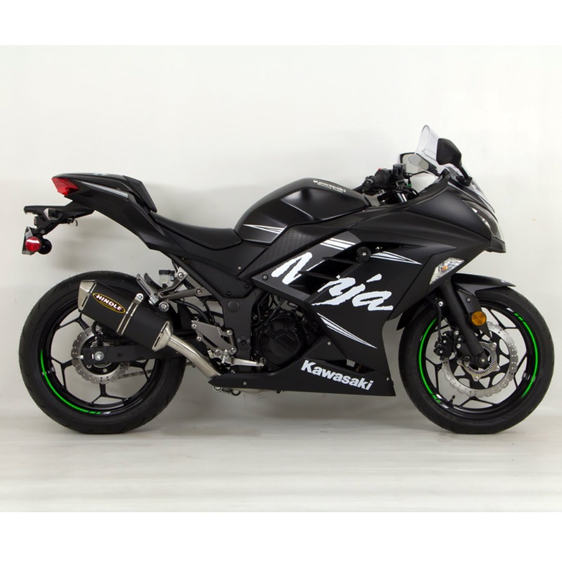 Hindle Evolution Slip-on System Kawasaki Ninja 300 2013-17 Carbon Evolution – Carbon Tip