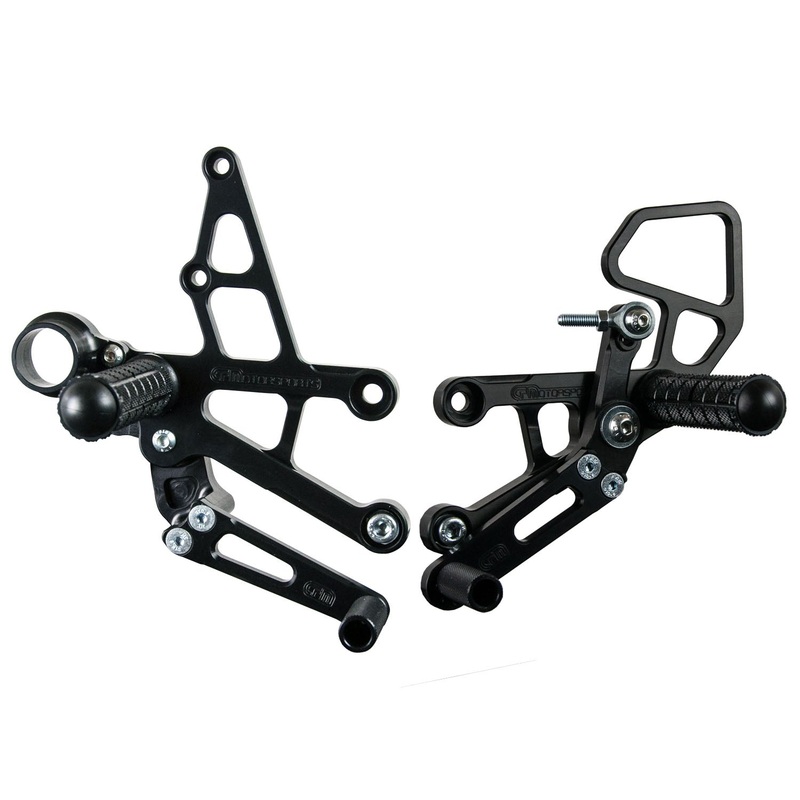 Honda CBR1000RR Complete Rearset OEM QS — No Folding Toe Pieces