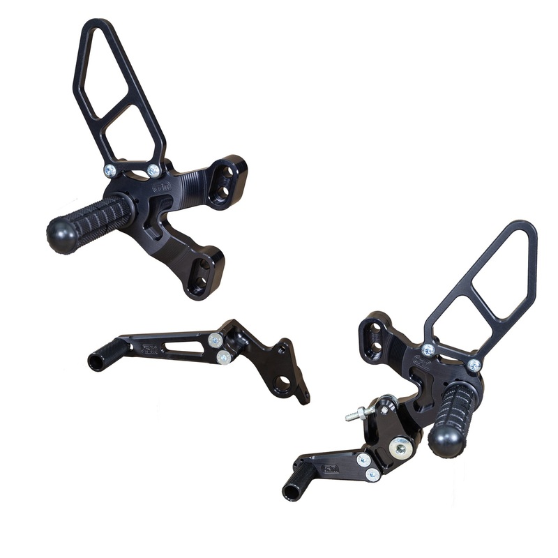 05-0641B Ducati 1198SP/848 EVO Complete GP Rearset  (Factory QS) No Folding Toe Pieces