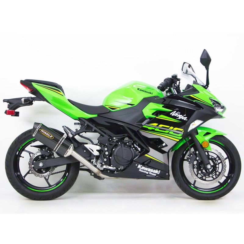 2018-23 Kawasaki Ninja400, Ninja 500 Hindle Evolution Full System Kawasaki Carbon Evolution – Carbon Tip