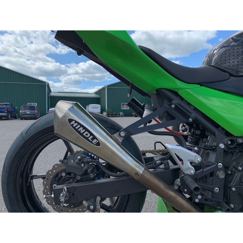 2018-23 Kawasaki Ninja400, Ninja 500 Hindle Evolution Megaphone Full System Kawasaki Stainless Steel Megaphone