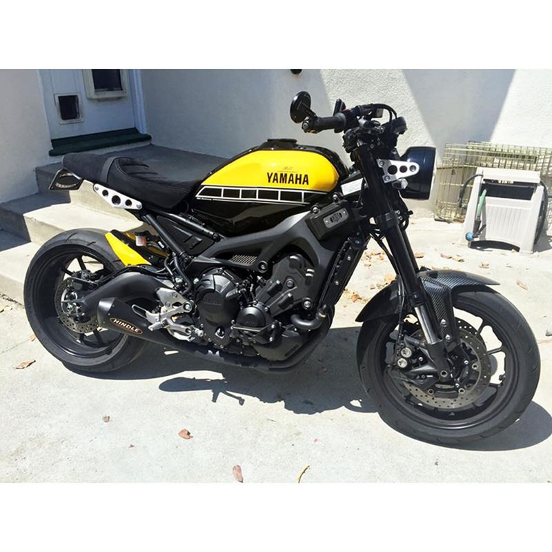 Hindle Evo Megaphone Full System Yamaha XSR900 2016-20 Black Ceramic Megaphone – SS Tip