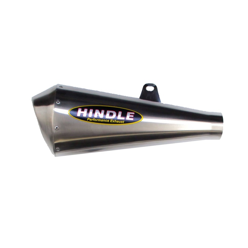 Hindle Evo Megaphone Kawasaki Ninja 400/500 2018-25 – ZX4RR Stainless Steel Stainless Steel