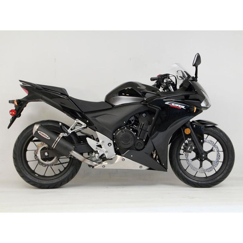 Hindle Evolution Full System Honda CBR500R/F/X 2013-15 Black Ceramic Evolution – SS Tip