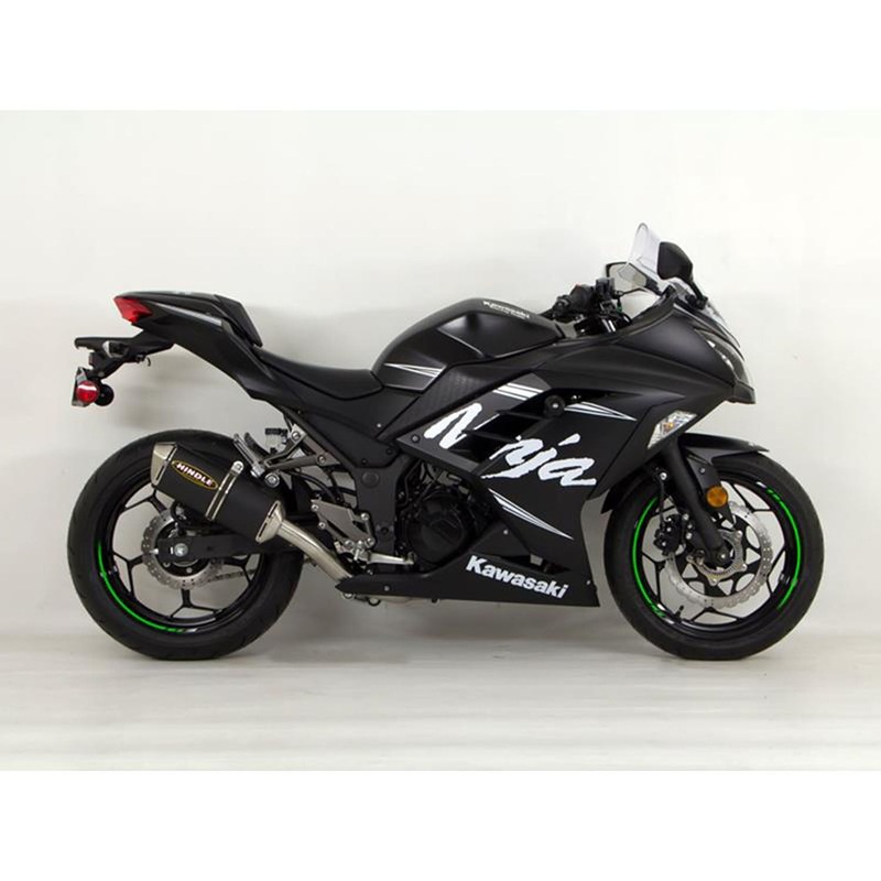 Hindle Evolution Full System Kawasaki Ninja 300 2013-17 Black Ceramic Evolution – SS Tip