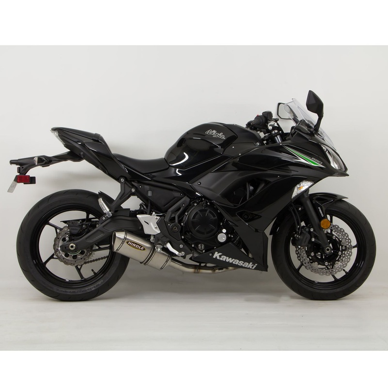Hindle Evolution Full System Kawasaki Ninja 650/Z650 Black Ceramic Evolution – SS Tip