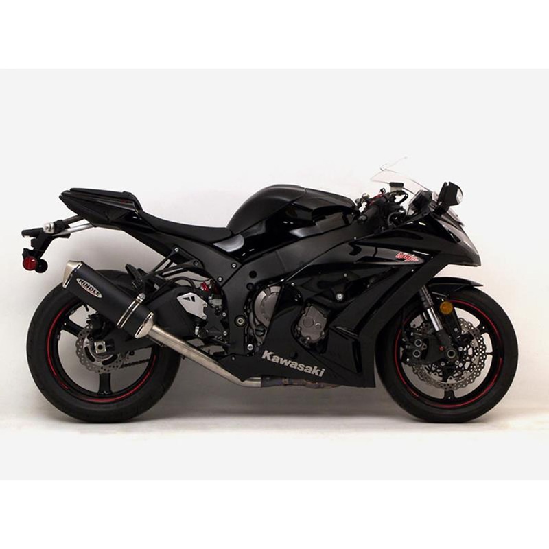 Hindle Evolution Full System Kawasaki ZX10 2011-15 Black Ceramic Evolution – SS Tip