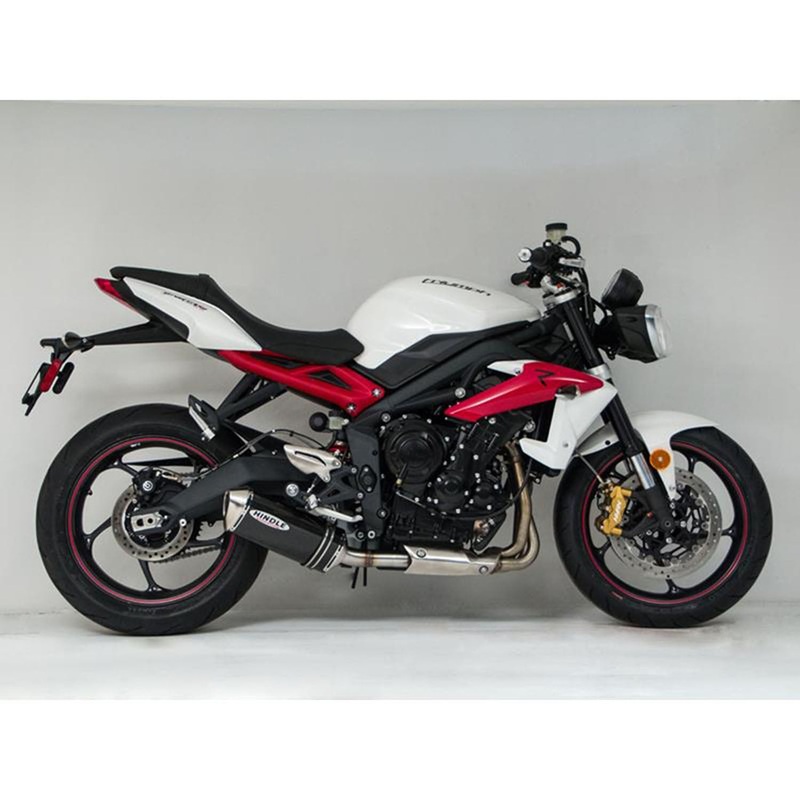 Hindle Evolution Full System Triumph Street Triple 2013-16 Black Ceramic Evolution – SS Tip