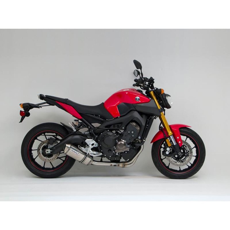 Hindle Evolution Full System Yamaha FZ09, MT-09 2015-21 Black Ceramic Evolution – SS Tip