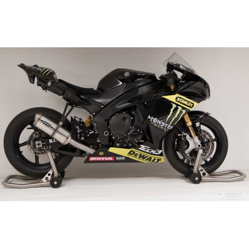 Hindle Evolution Full System Yamaha R1 2009-14 Black Ceramic Evolution – SS Tip