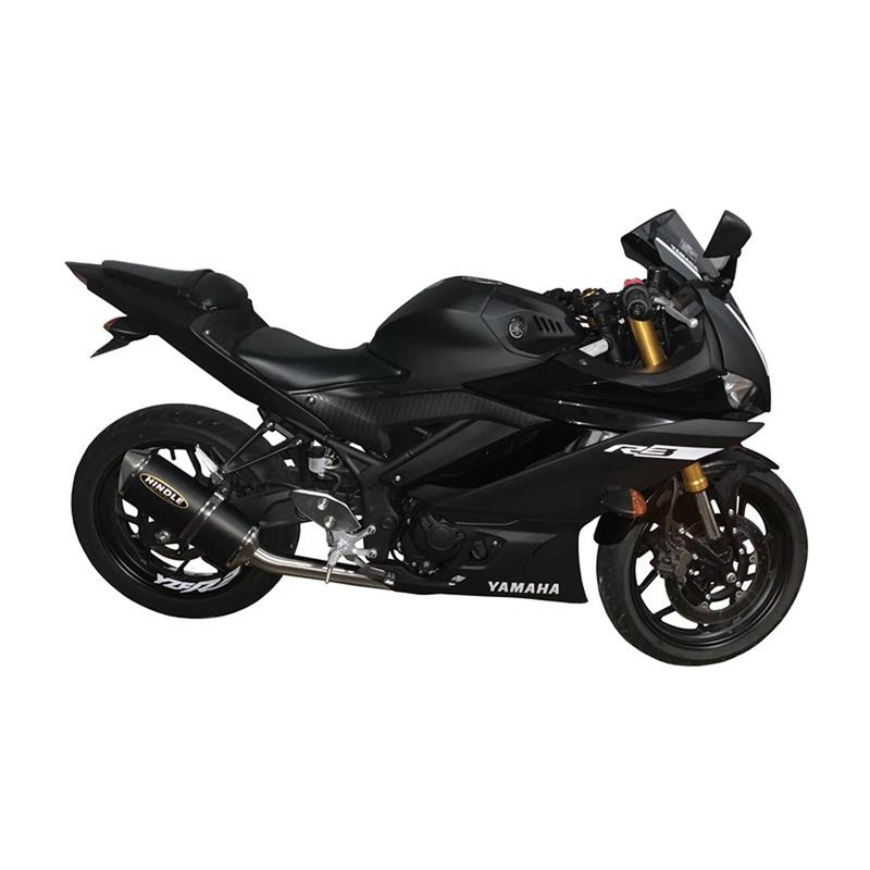 Hindle Evolution Full System Yamaha R3 2015-21 Black Ceramic Evolution – SS Tip