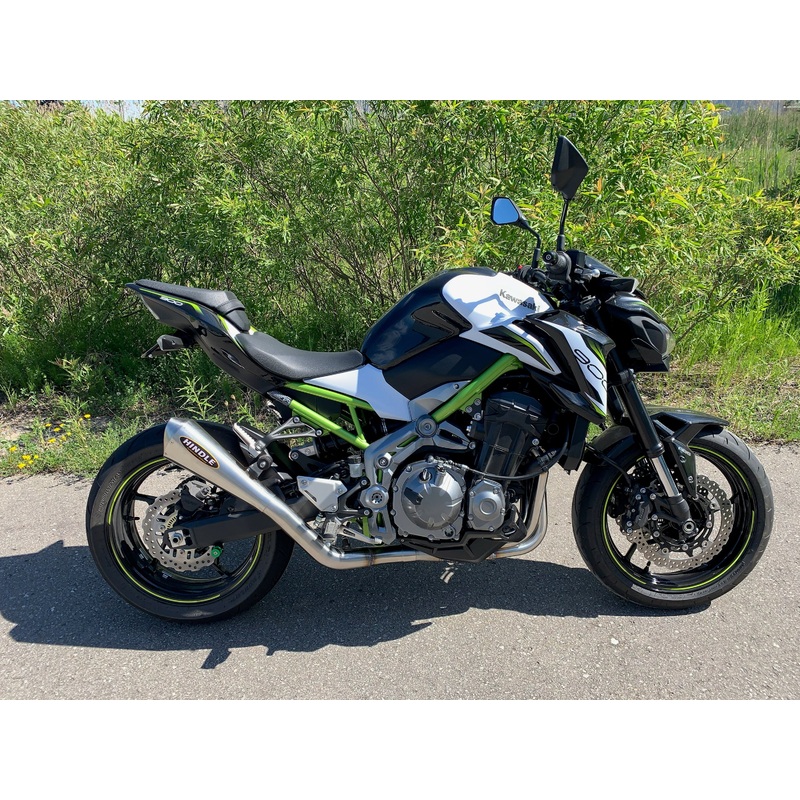 Hindle Evolution Megaphone Full System Kawasaki Z900 2017-24 Stainless Steel Megaphone