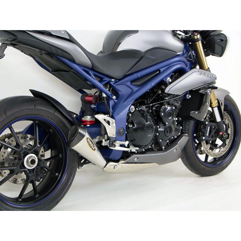 Hindle Evolution Megaphone Slip-on System Triumph 1050 Speed Triple 2011-15 Stainless Steel Megaphone
