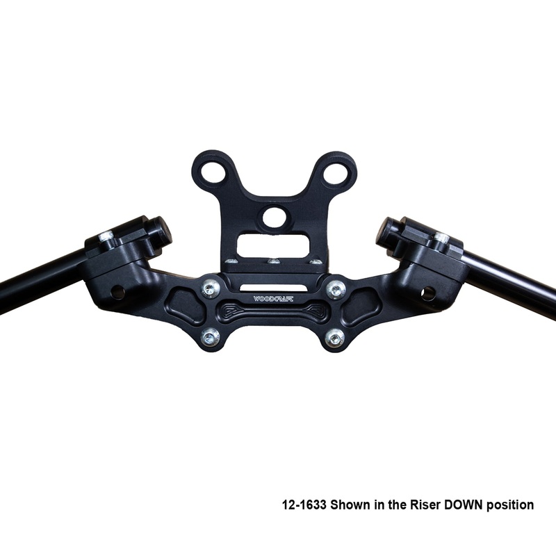 Ducati Monster 797/821 2018-21 Clipon Adapter Plate w/Gauge Mount 1.5 inch Standard Rise w/ BXL bars 1 inch Standard Rise w/ BXL bars