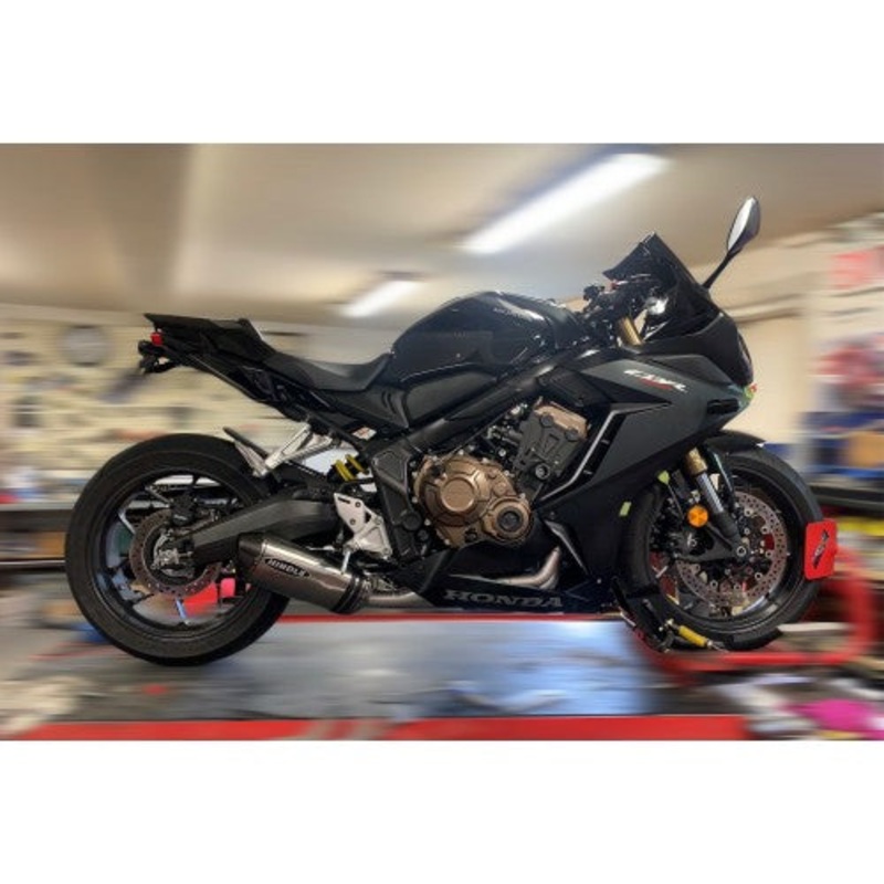 Hindle Evolution Full System Honda CBR650R 2021 Stainless Steel Evolution
