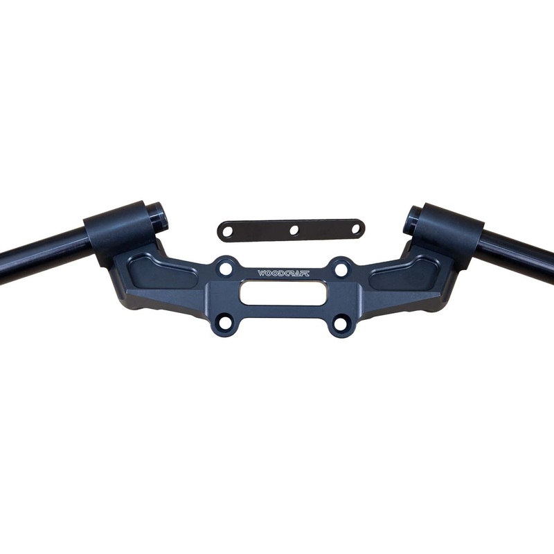 Clipon Adapter Plate Kit w/ Std Black Bars Yamaha XSR700 1 Inch Standard Rise