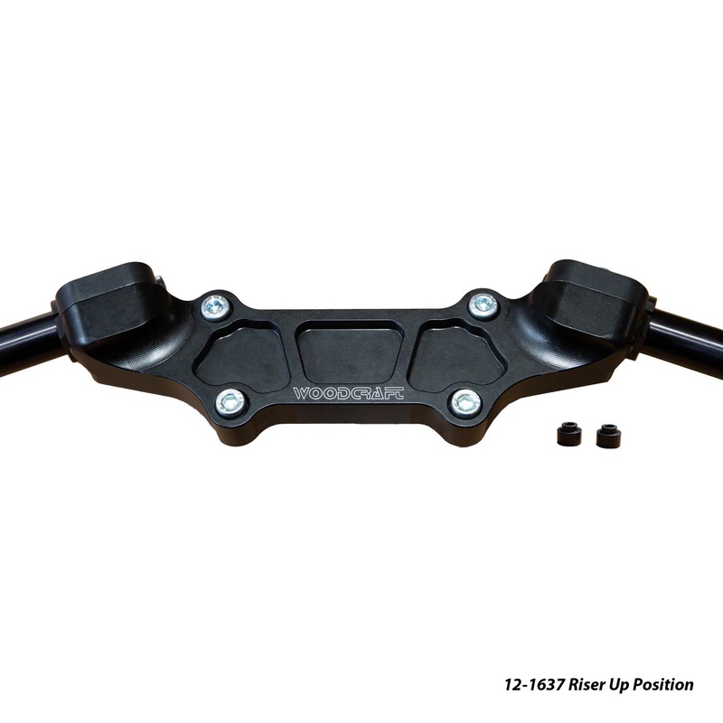Ducati Monster 937 2021-22 Riser Adapter Plate w/ Standard Black Bars 1″ Standard Rise