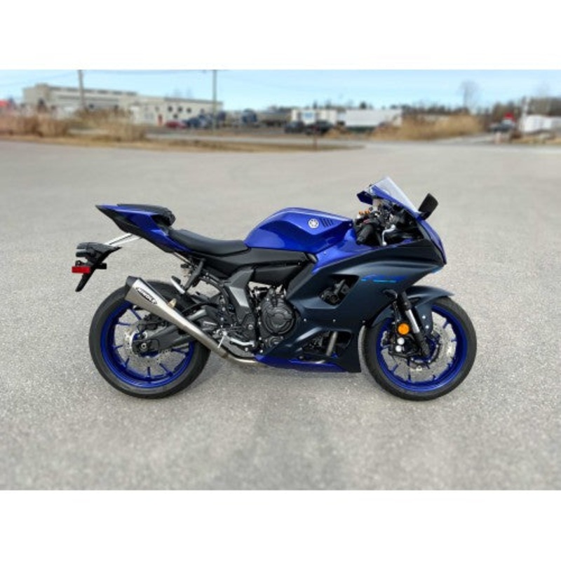 Hindle Evolution Megaphone Full System Yamaha R7 2022 – HIGH MOUNT Stainless Steel Megaphone