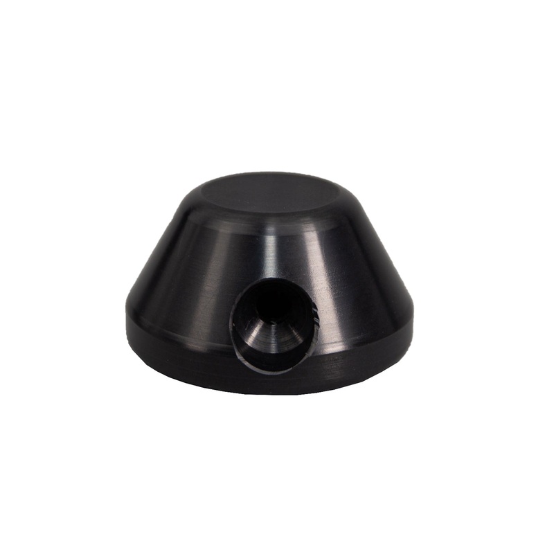 50-1599 Domed 1599 Slider Puck, Black Plastic