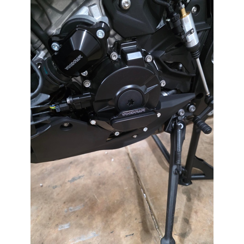 60-0758LC BMW S1000XR Stator Cover Protector w/ Skid Plate Natural