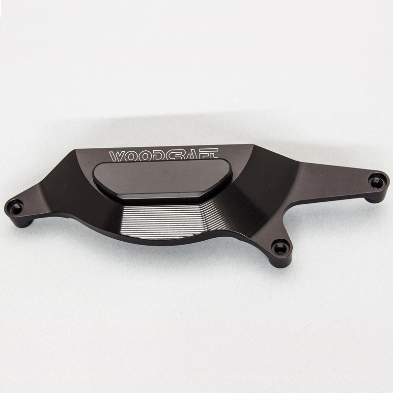 60-0144RC 2018-23 Kawasaki Ninja400, 2019-23 Z400, Ninja500 RHS Clutch Cover Protector w/ Skid Plate Black Cerakote