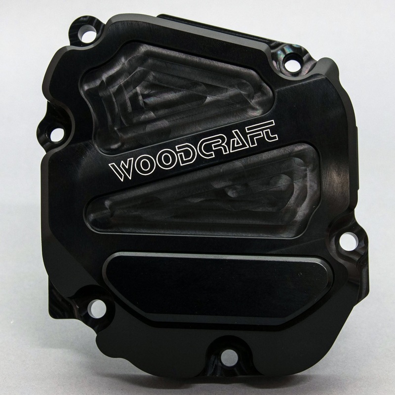 60-0168RB Kawasaki ZX10R RHS Ignition Trigger Cover w/ Skid Plate Black Cerakote