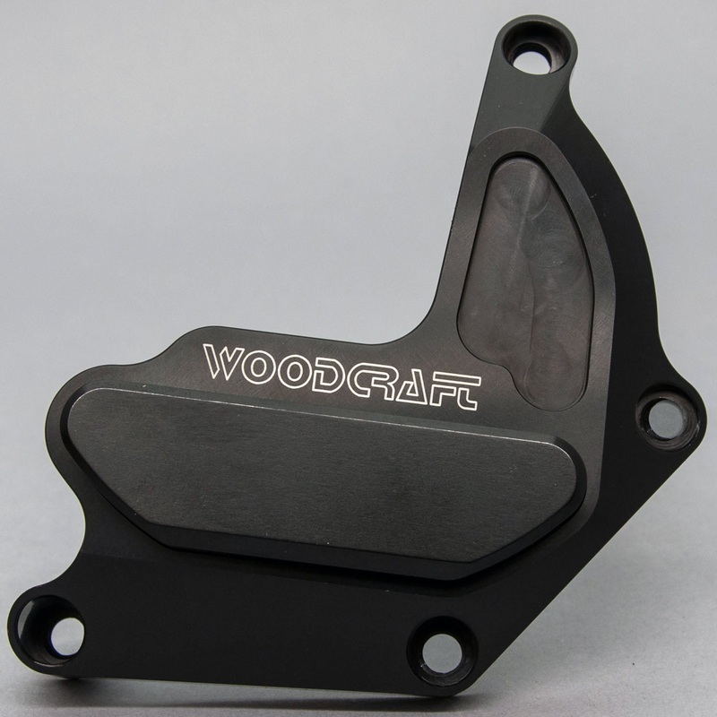 60-0247RB Suzuki GSX-R600/750 RHS Clutch Cover Protector w/ Skid Plate Black Cerakote