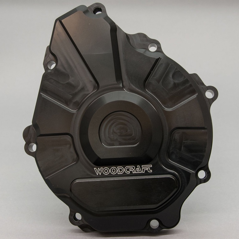 60-0252LB Suzuki GSX-R1000 LHS Stator Cover w/ Skid Plate Black Cerakote