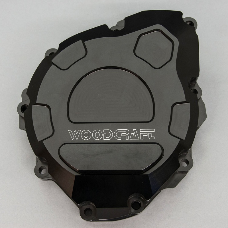 60-0270LB Suzuki Hayabusa/B King LHS Stator Cover w/ Skid Plate Black Cerakote