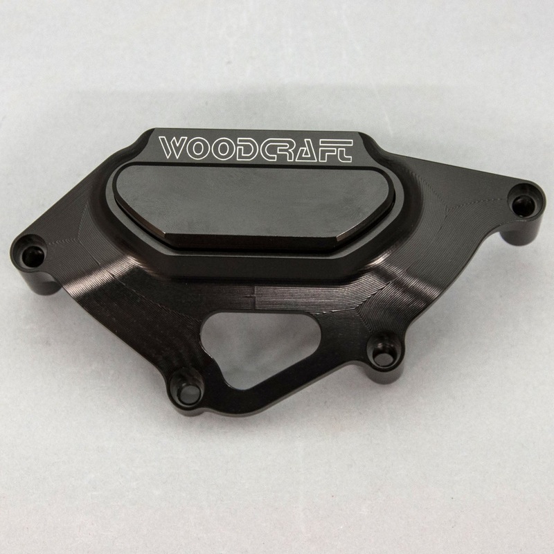 60-0341LCB Honda CBR1000RR LHS Stator Cover Protector w/ Skid Plate Black Cerakote