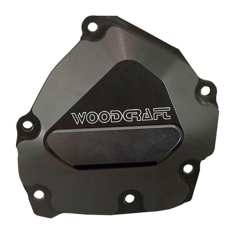 60-0452RB 2009-14 Yamaha R1 RHS Oil Pump/Ignition Trigger Cover w/ Skid Pad Black Cerakote