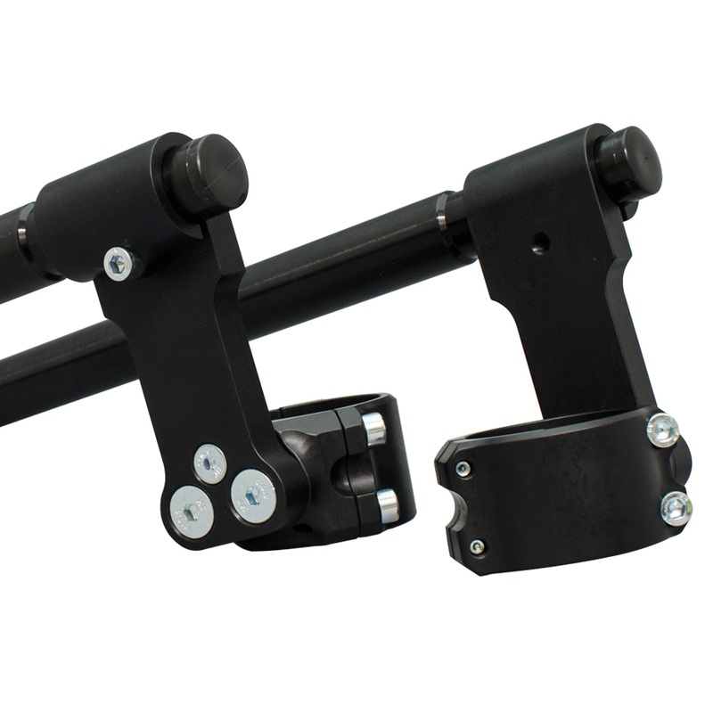 3 Inch Clip-on Riser  with 1″ Bars 35mm Black