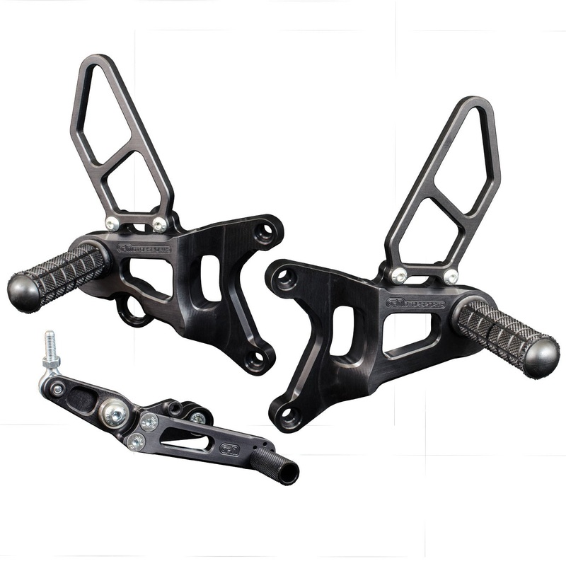 05-0780B MV Agusta F3/Brutale 675/800RR GP/STD Adjustable Rearset Kit w/Shift pedal No Folding Toe Pieces