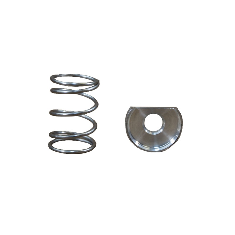 09-7126 Brake Pedal Return Spring 1.25”,  D shape base plate