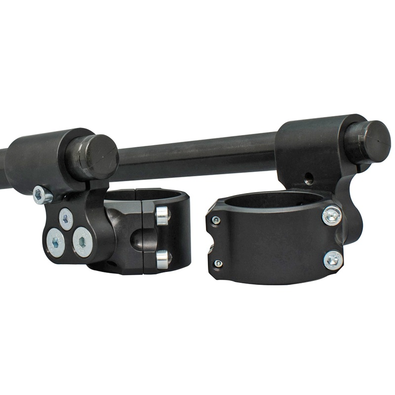 1.5 Inch Clip-on Riser with 7/8″ Bars 35mm Black Regular (12″)