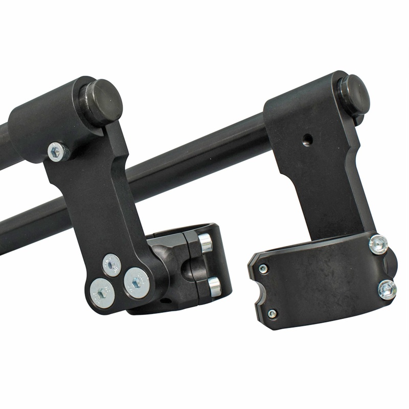 3 Inch Clip-on Riser with 7/8″ Bars 35mm Black Regular (12″)