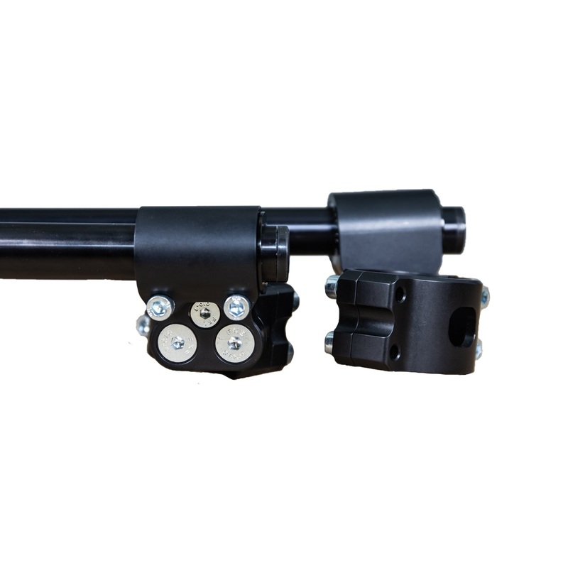 35mm Rise Front Mount Adjustable Angle Clipon Risers (with standard 7/8″ bars) 35mm Black Regular (12″)