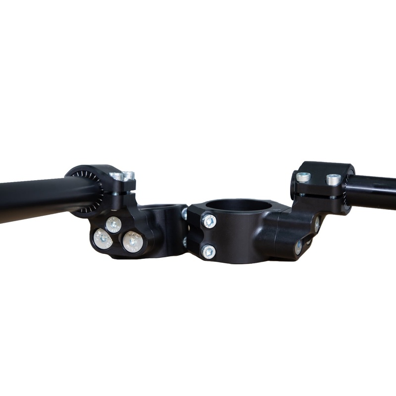 35mm Rise Side Mount Adjustable Angle Clipon Risers (with 7/8″ bars) 35mm Short (11″)