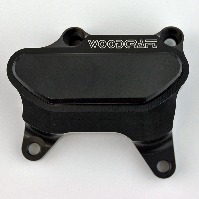60-0790WPC KTM Duke 790, Duke 890 RHS Water Pump Cover Protector w/ Skid Pad Black Cerakote