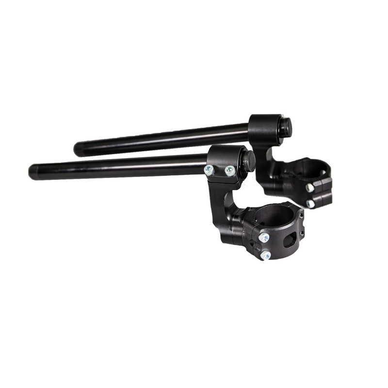 Aprilia Tuono V4 1100 51mm Side Mount 75mm Rise Adjustable Angle Clipon Risers